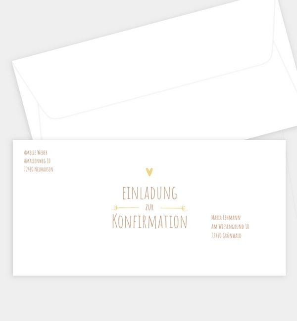 Briefumschlag gerade