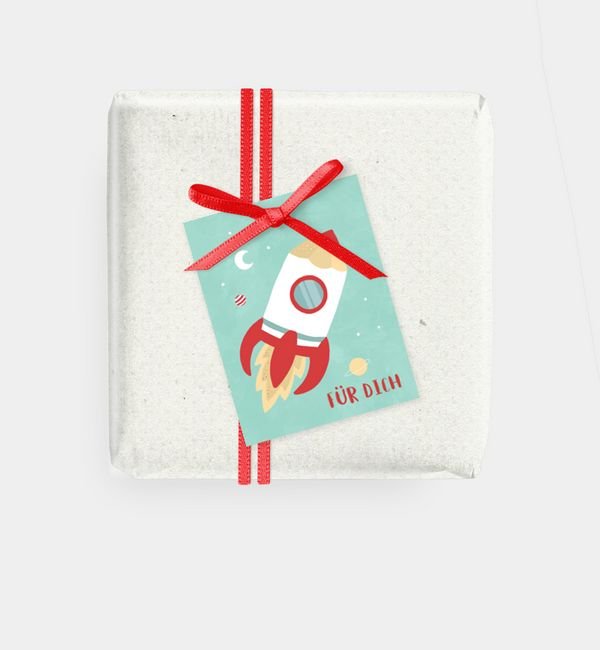 Geschenkanhänger rechteckig
