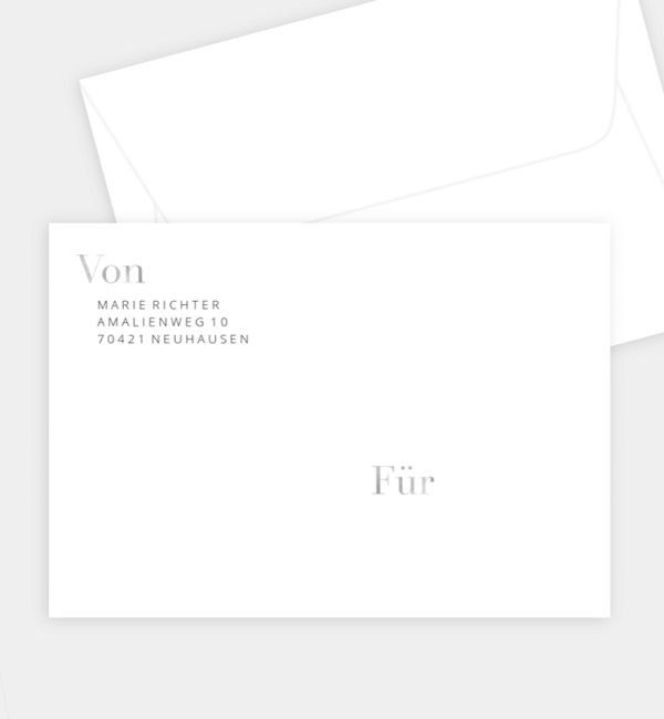 Briefumschlag gerade