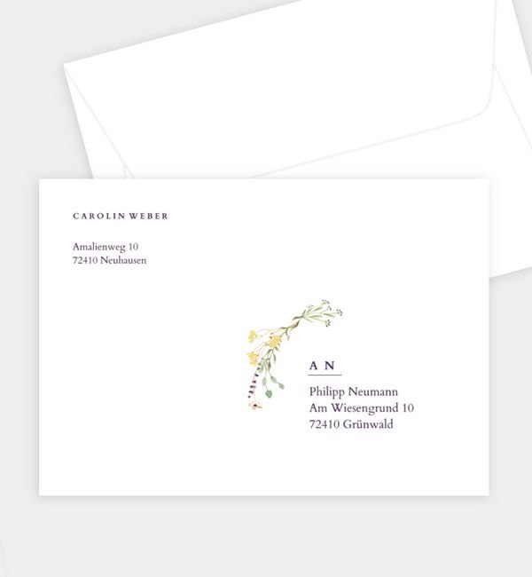 Briefumschlag gerade