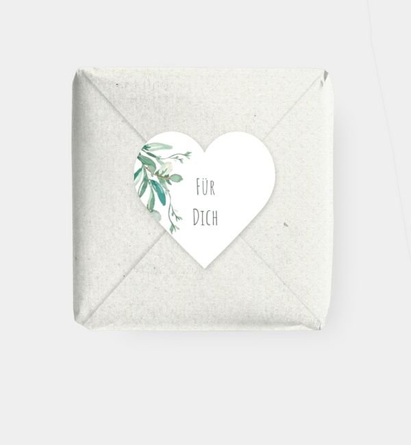 Geschenkaufkleber Herz
