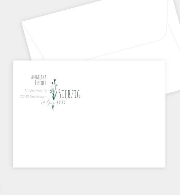 Briefumschlag gerade