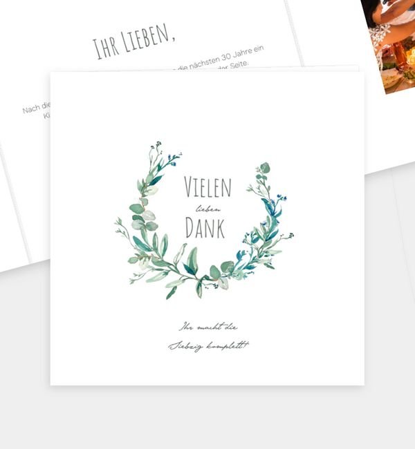 Doppel-Klappkarte quadratisch