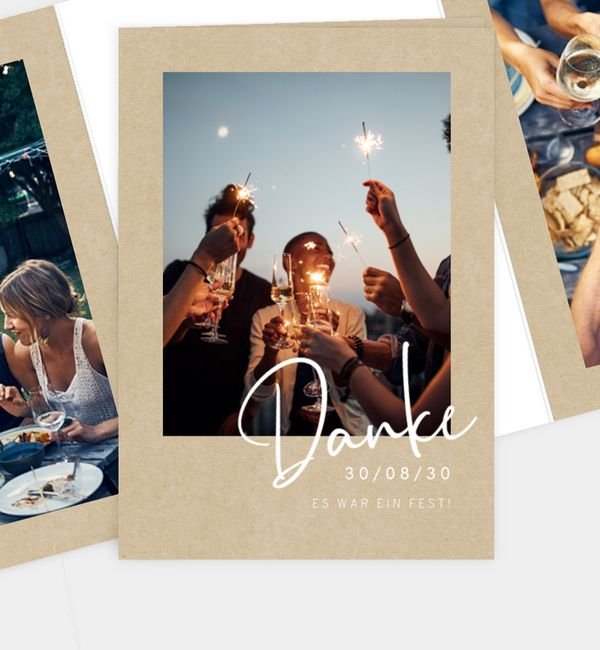 Doppel-Klappkarte hoch