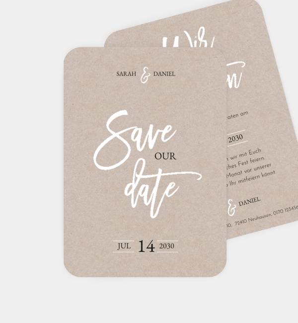 Postkarte hoch