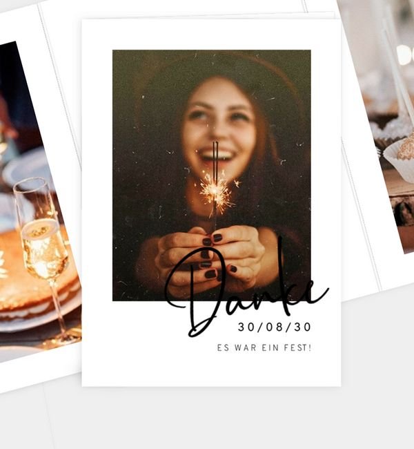 Doppel-Klappkarte hoch