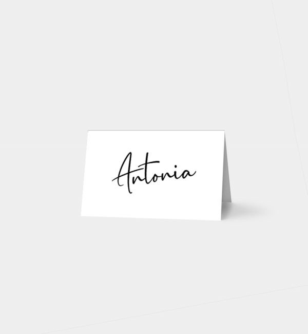 Tischklappkarte quer, horizontale Faltung