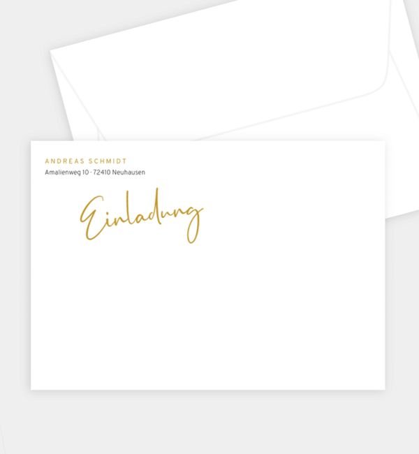 Briefumschlag gerade