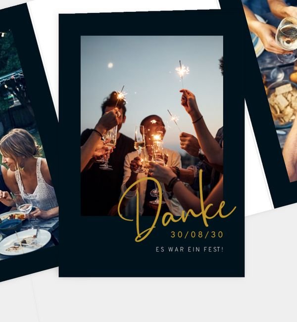 Doppel-Klappkarte hoch