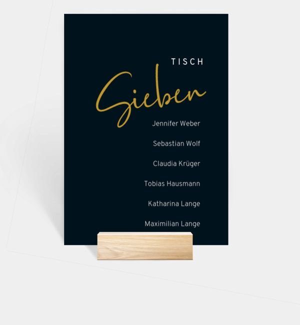 Gruppentischkarte