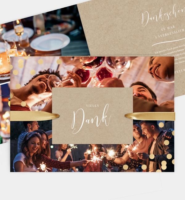 Klappkarte quer, Anhänger groß