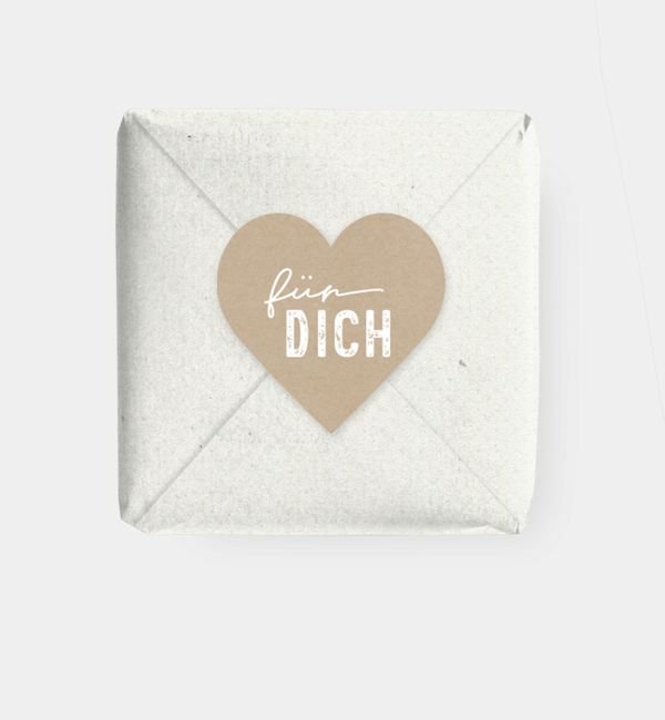 Geschenkaufkleber Herz