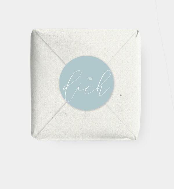 Geschenkaufkleber rund