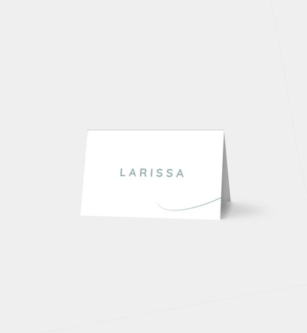 Tischklappkarte quer, horizontale Faltung