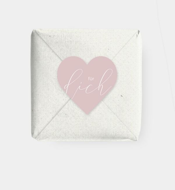 Geschenkaufkleber Herz