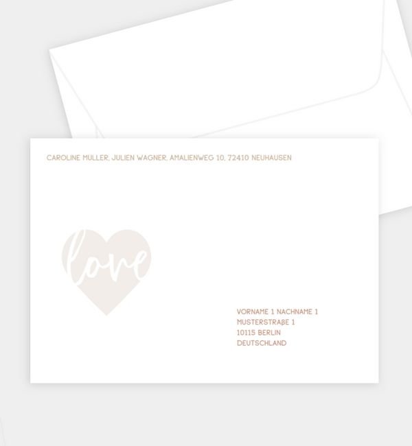 Briefumschlag gerade