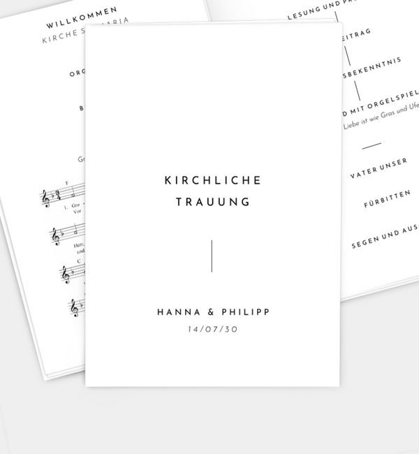 Klappkarte hoch mit Einleger 8-seitig