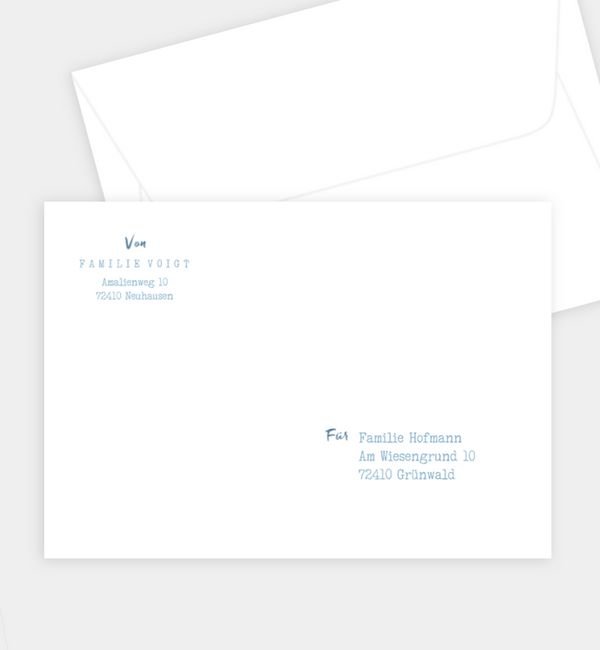 Briefumschlag gerade