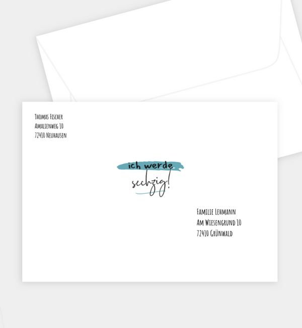 Briefumschlag gerade