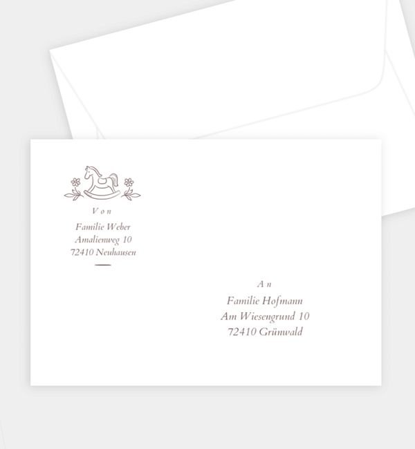 Briefumschlag gerade