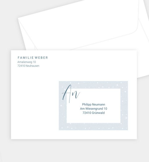 Briefumschlag gerade