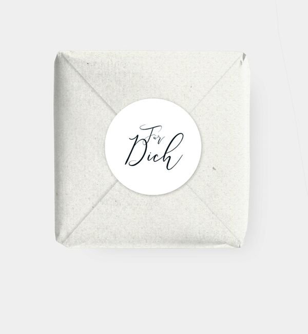 Geschenkaufkleber rund