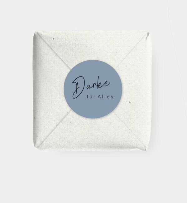 Geschenkaufkleber rund