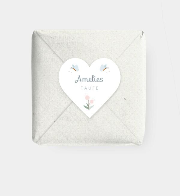 Geschenkaufkleber Herz