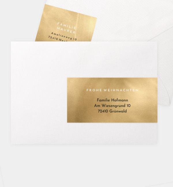 Kombi-Adressaufkleber