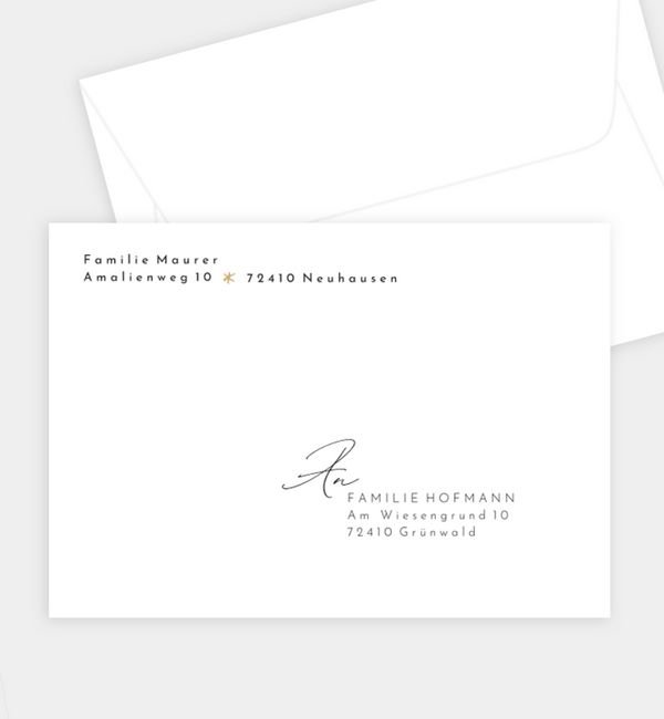 Briefumschlag gerade