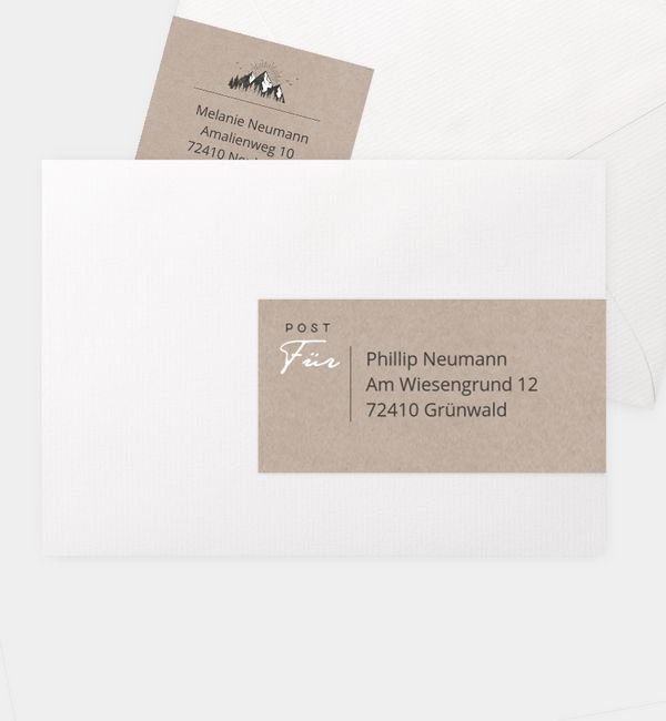 Kombi-Adressaufkleber