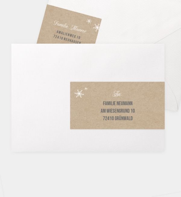 Kombi-Adressaufkleber