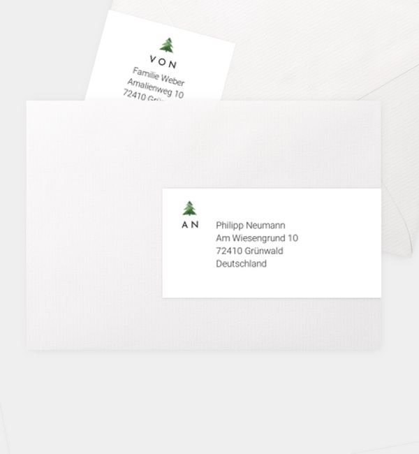 Kombi-Adressaufkleber