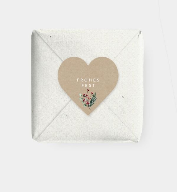 Geschenkaufkleber Herz