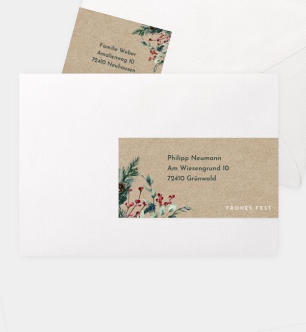 Kombi-Adressaufkleber