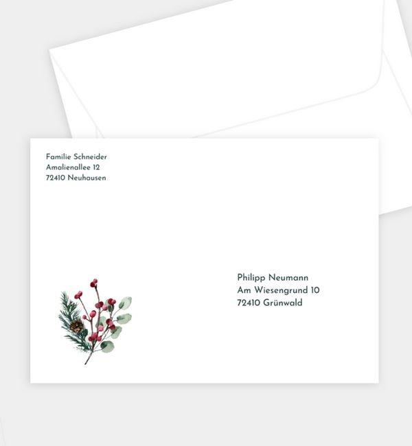 Briefumschlag gerade