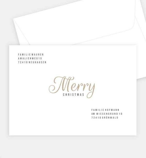 Briefumschlag gerade