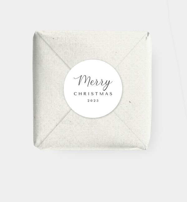 Geschenkaufkleber rund