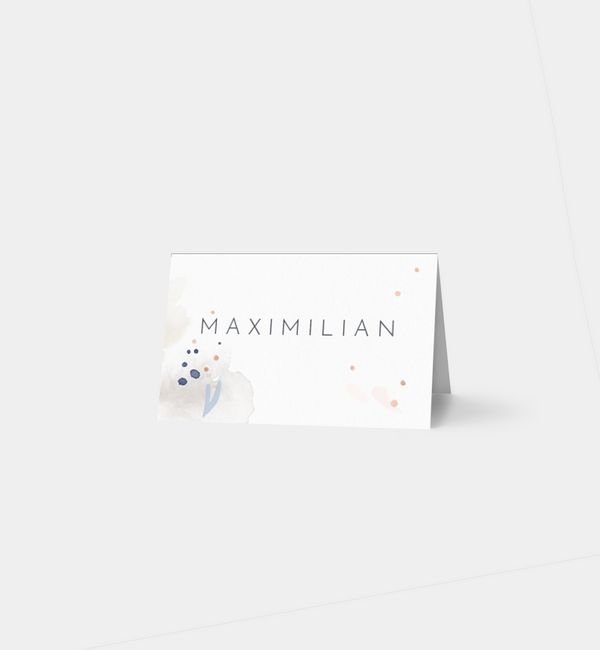 Tischklappkarte quer, horizontale Faltung