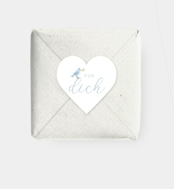 Geschenkaufkleber Herz