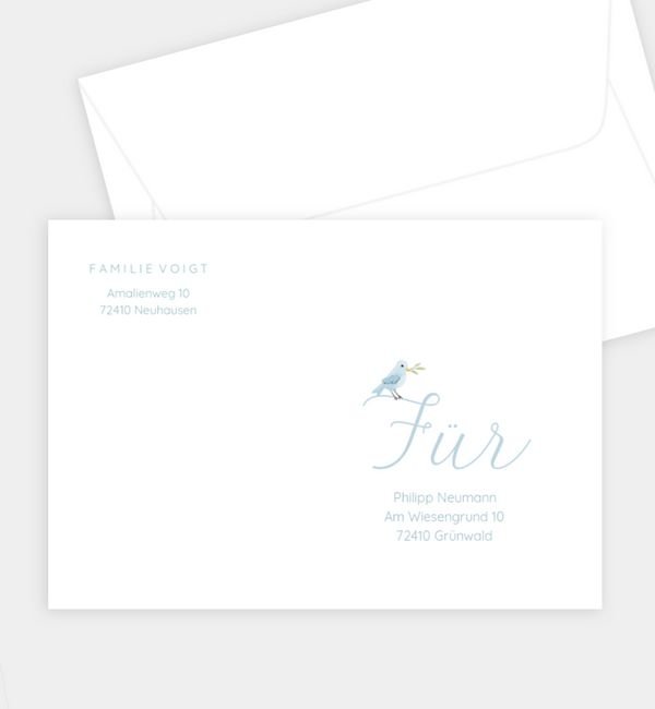 Briefumschlag gerade