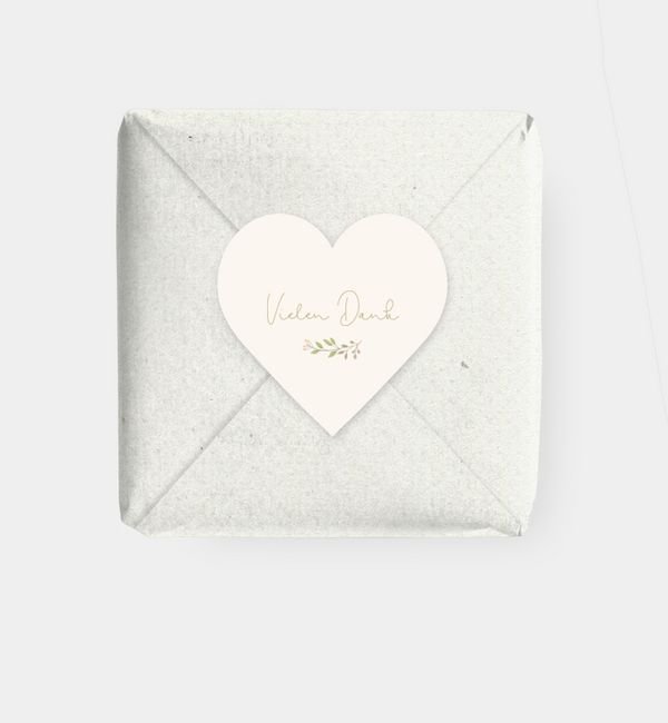 Geschenkaufkleber Herz