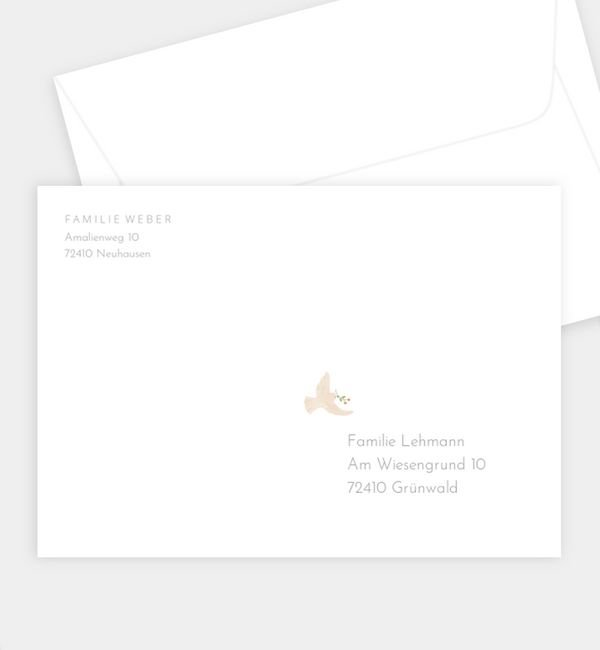 Briefumschlag gerade