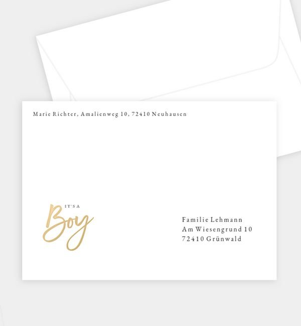 Briefumschlag gerade