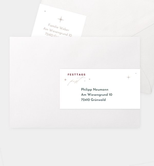 Kombi-Adressaufkleber