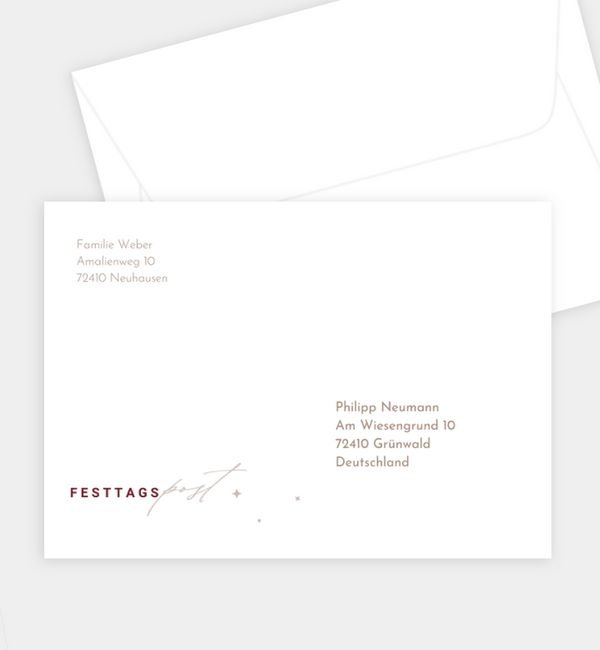 Briefumschlag gerade