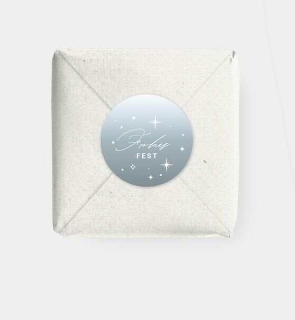 Geschenkaufkleber rund