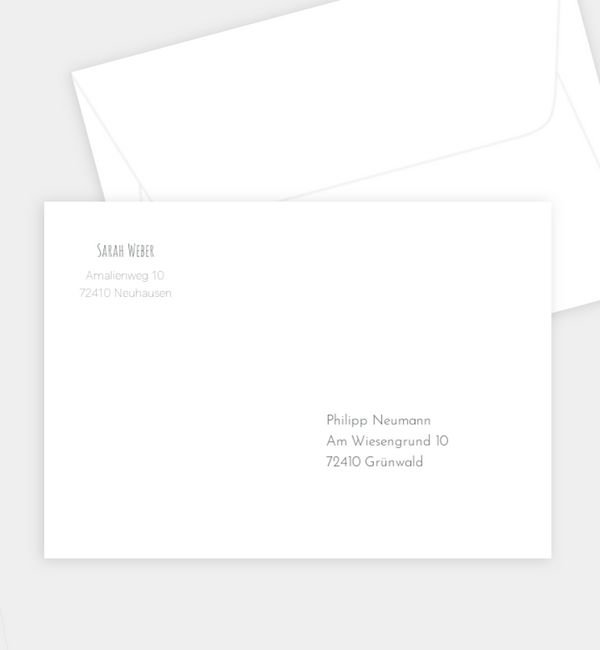 Briefumschlag gerade