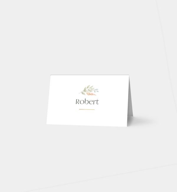 Tischklappkarte quer, horizontale Faltung