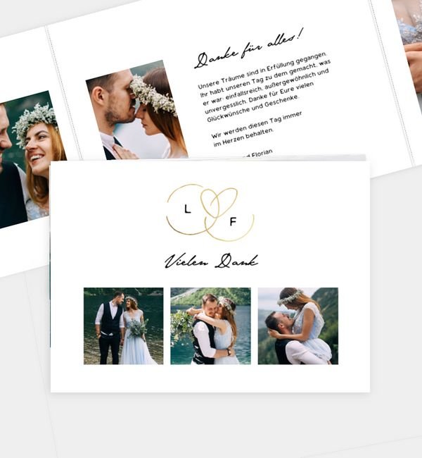 Doppel-Klappkarte quer